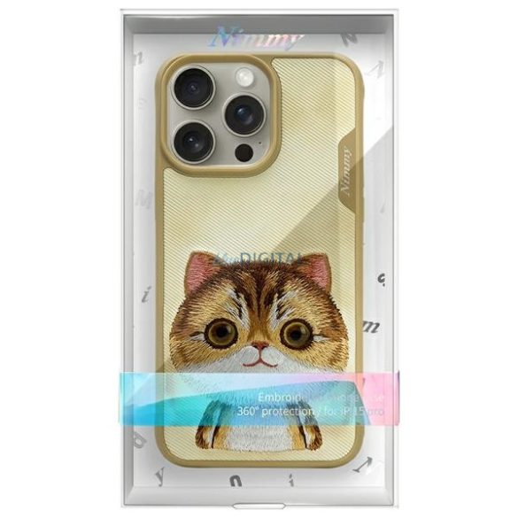 Nimmy Big Eyed Pet 2.0 Cat tok iPhone 15 Pro - bézs