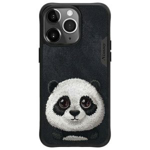 Nimmy Big Eyed Pet 2.0 Panda tok iPhone 15 Pro Max - fekete