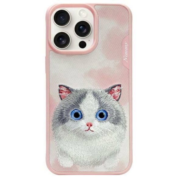 Nimmy Big Eyed Pet 2.0 Cat tok iPhone 15 Pro - rózsaszín