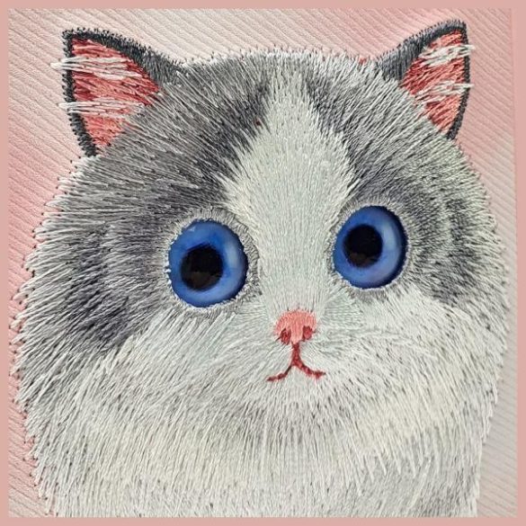 Nimmy Big Eyed Pet 2.0 Cat tok iPhone 15 Pro - rózsaszín