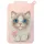 Nimmy New Big Eyed Cute Pets 2.0 Cat mágneses telefon pénztárca-állvány - rózsaszín