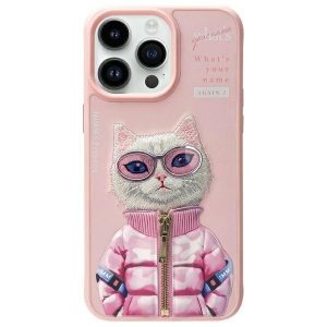 Nimmy Cool&Cute 2.0 Cat tok iPhone 15 Pro - rózsaszín