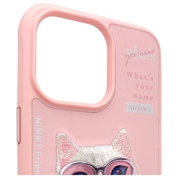 Nimmy Cool&Cute 2.0 Cat tok iPhone 15 Pro - rózsaszín