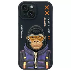 Nimmy Cool&Cute 2.0 Monkey tok iPhone 15 - fekete