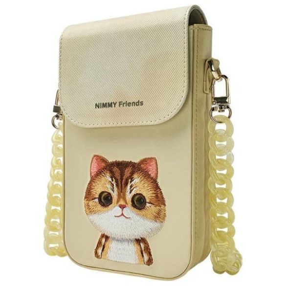 Nimmy telefontáska Khaki nagy szemű kisállat 2.0 Cat
