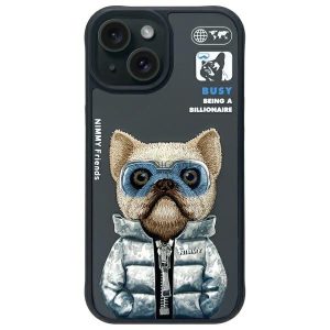 Nimmy Cool&Cute 2.0 Dog tok iPhone 15 - fekete