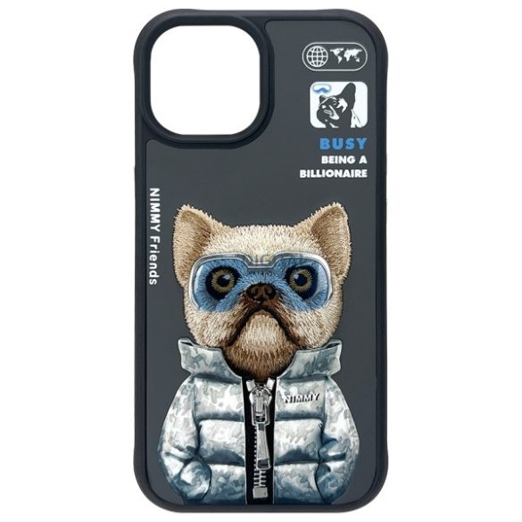 Nimmy Cool&Cute 2.0 Dog tok iPhone 15 - fekete