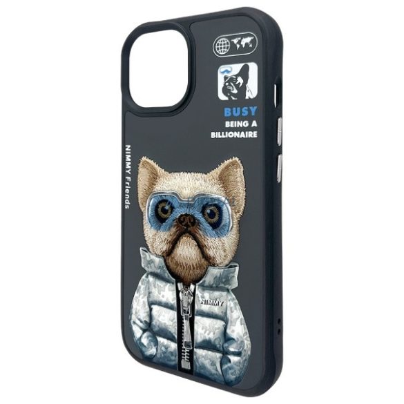 Nimmy Cool&Cute 2.0 Dog tok iPhone 15 - fekete