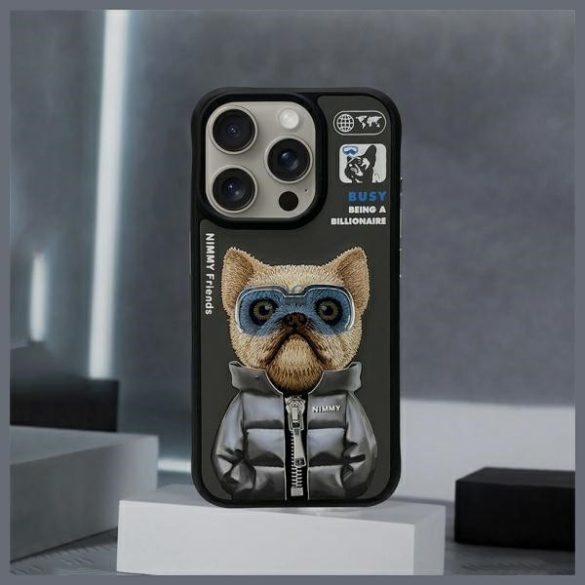 Nimmy Cool&Cute 2.0 Dog tok iPhone 15 Pro - fekete