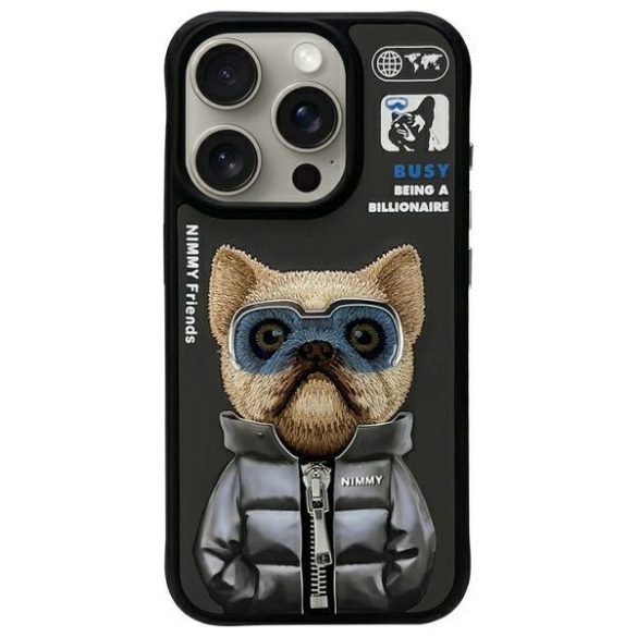 Nimmy Cool&Cute 2.0 Dog tok iPhone 15 Pro Max - fekete