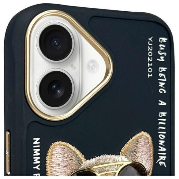 Nimmy Glasses Cool Dog tok iPhone 16 - fekete