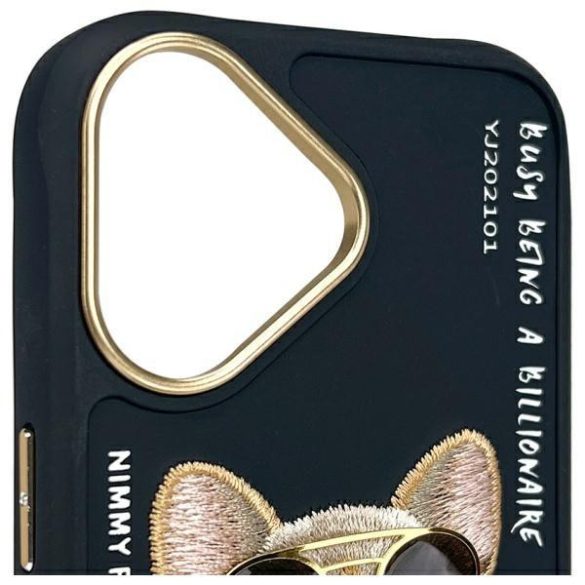Nimmy Glasses Cool Dog tok iPhone 16 - fekete