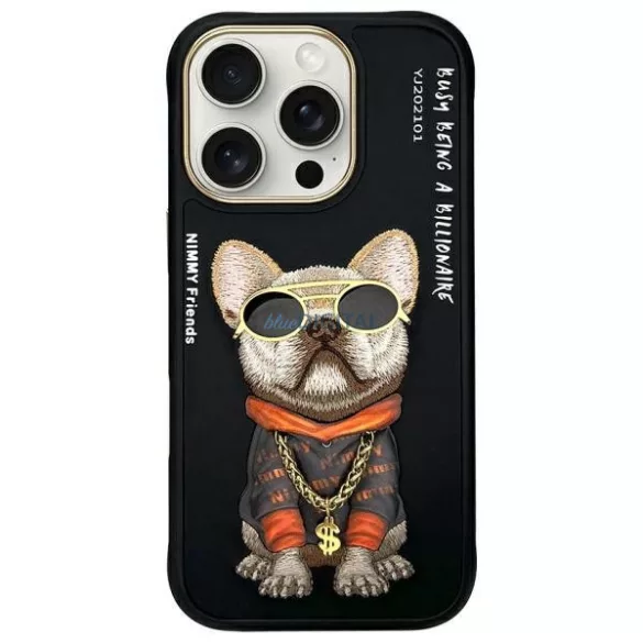 Nimmy Glasses Cool Dog tok iPhone 16 Pro - fekete