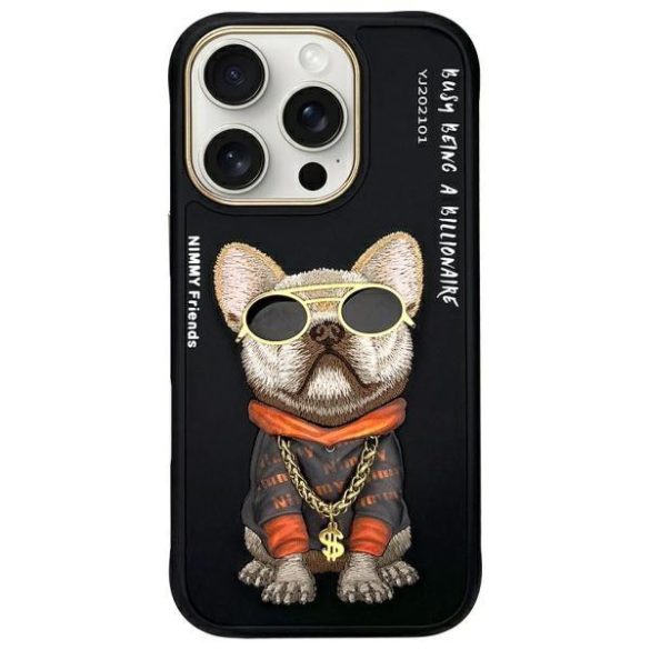 Nimmy Glasses Cool Dog tok iPhone 16 Pro Max - fekete