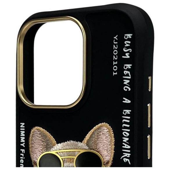 Nimmy Glasses Cool Dog tok iPhone 16 Pro Max - fekete