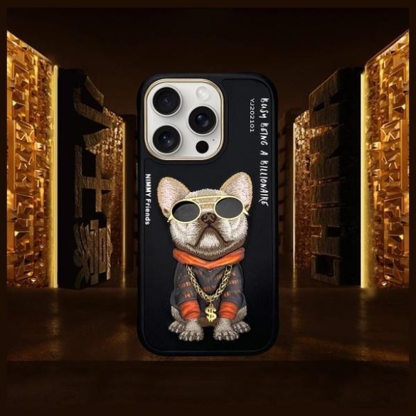 Nimmy Glasses Cool Dog tok iPhone 16 Pro Max - fekete