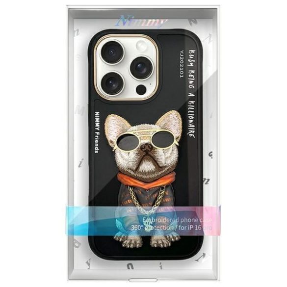 Nimmy Glasses Cool Dog tok iPhone 16 Pro Max - fekete