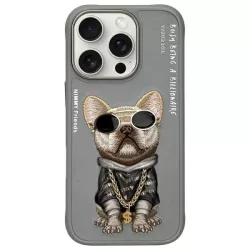 Nimmy Glasses Cool Dog tok iPhone 16 Pro Max - szürke