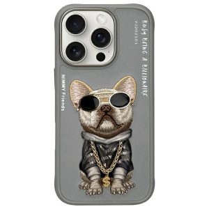 Nimmy Glasses Cool Dog tok iPhone 16 Pro Max - szürke