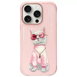 Nimmy Glasses Cool Cat tok iPhone 16 Pro - rózsaszín