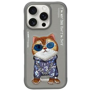 Nimmy Glasses Cool Cat tok iPhone 16 Pro Max - szürke