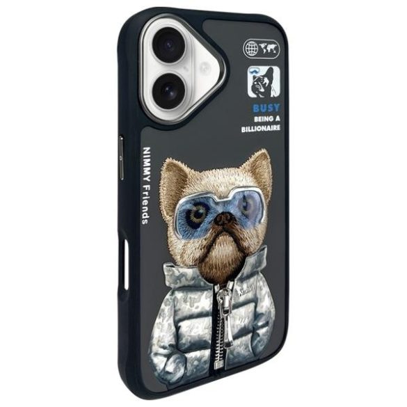 Nimmy Cool&Cute 2.0 Dog tok iPhone 16 - fekete