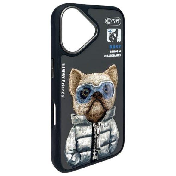 Nimmy Cool&Cute 2.0 Dog tok iPhone 16 - fekete