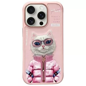 Nimmy Cool&Cute 2.0 Cat tok iPhone 16 Pro - rózsaszín