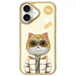 Nimmy Cool&Cute 2.0 Cat tok iPhone 16 - bézs