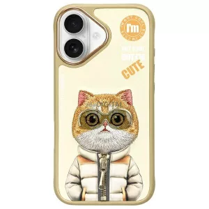 Nimmy Cool&Cute 2.0 Cat tok iPhone 16 - bézs
