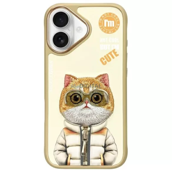 Nimmy Cool&Cute 2.0 Cat tok iPhone 16 - bézs