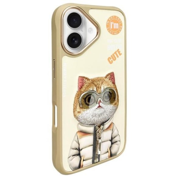 Nimmy Cool&Cute 2.0 Cat tok iPhone 16 - bézs