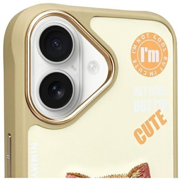 Nimmy Cool&Cute 2.0 Cat tok iPhone 16 - bézs