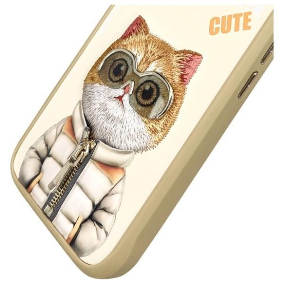 Nimmy Cool&Cute 2.0 Cat tok iPhone 16 - bézs