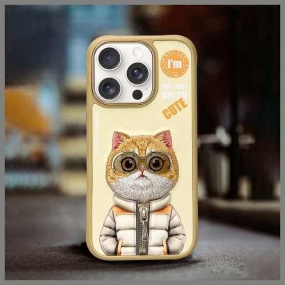 Nimmy Cool&Cute 2.0 Cat tok iPhone 16 Pro Max - bézs