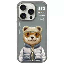 Nimmy Cool&Cute 2.0 Bear tok iPhone 16 Pro - szürke