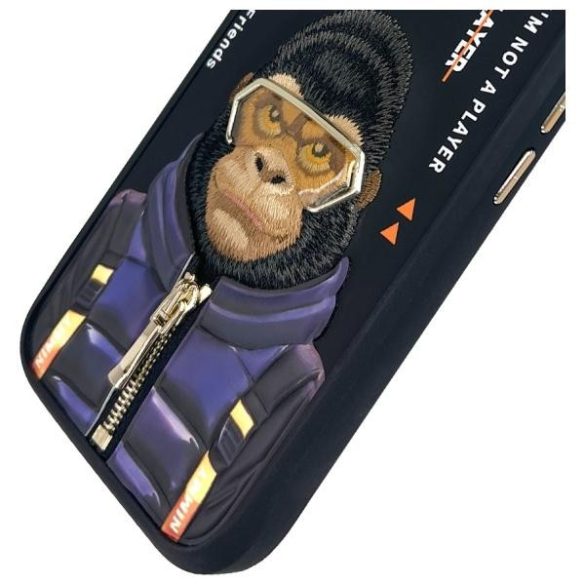 Nimmy Cool&Cute 2.0 Monkey tok iPhone 16 - fekete