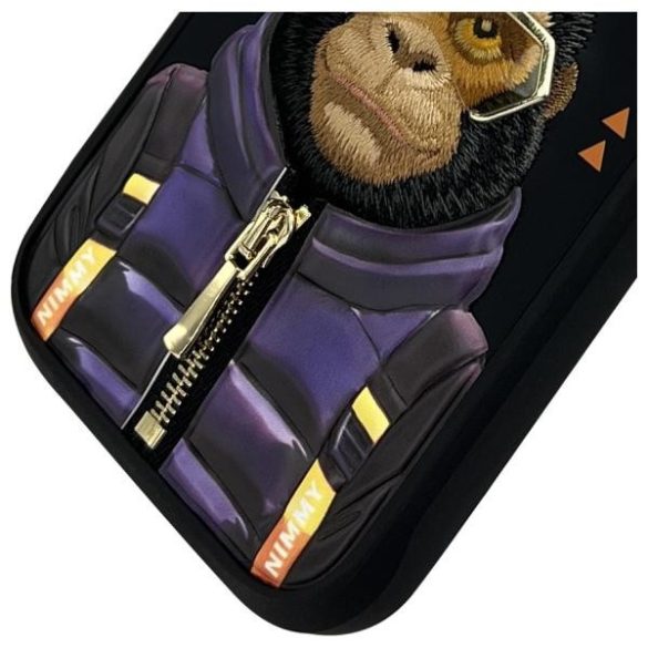 Nimmy Cool&Cute 2.0 Monkey tok iPhone 16 Pro Max - fekete