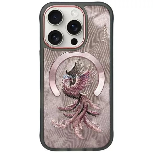 Nimmy mágneses Fantasy Animal MagSafe tok iPhone 16 Pro, rózsaszín arany