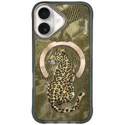   Nimmy mágneses Fantasy Animal MagSafe tok iPhone 16, arany színű