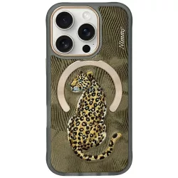   Nimmy mágneses Fantasy Animal MagSafe tok iPhone 16 Pro, arany színben