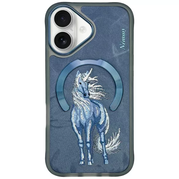 Nimmy mágneses Fantasy Animal MagSafe tok iPhone 16, kék