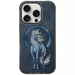   Nimmy mágneses Fantasy Animal MagSafe tok iPhone 16 Pro, kék