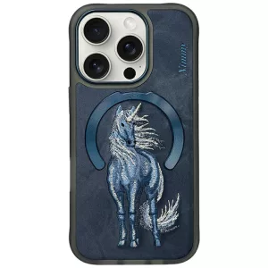 Nimmy mágneses Fantasy Animal MagSafe tok iPhone 16 Pro, kék