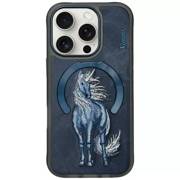 Nimmy mágneses Fantasy Animal MagSafe tok iPhone 16 Pro, kék