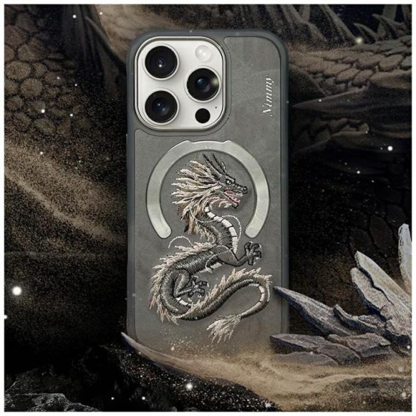Nimmy Dragon MagSafe-kompatibilis tok iPhone 16 Pro - szürke