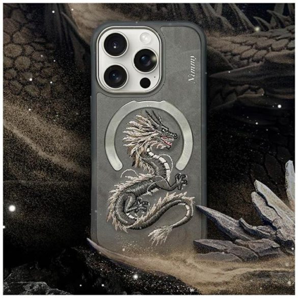 Nimmy Dragon MagSafe-kompatibilis tok iPhone 16 Pro Max - szürke