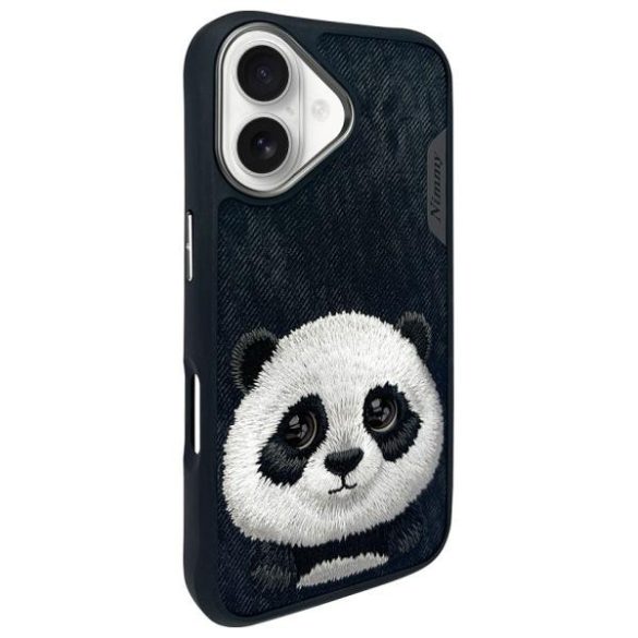 Nimmy Big Eyed Pet 2.0 Panda tok iPhone 16 - fekete