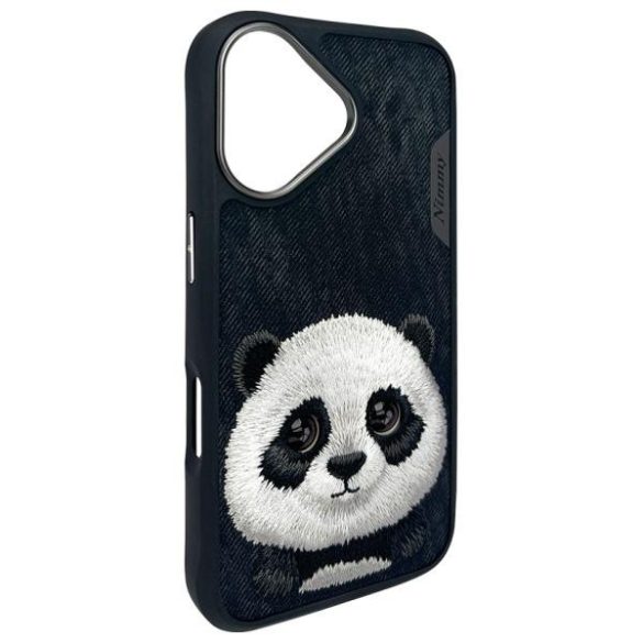 Nimmy Big Eyed Pet 2.0 Panda tok iPhone 16 - fekete