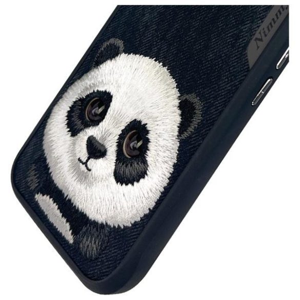 Nimmy Big Eyed Pet 2.0 Panda tok iPhone 16 - fekete